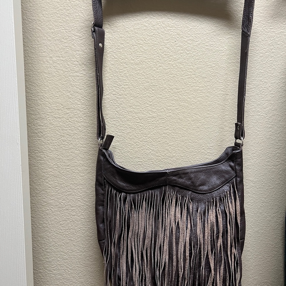Awesome Genuine Leather Fringe leather bag.
